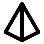 Triangular Pyramid SVG Icon